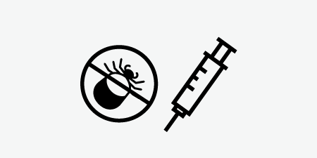Icon für die Zeckenimpfung (FSME) in der Löwen-Apotheke Dietikon